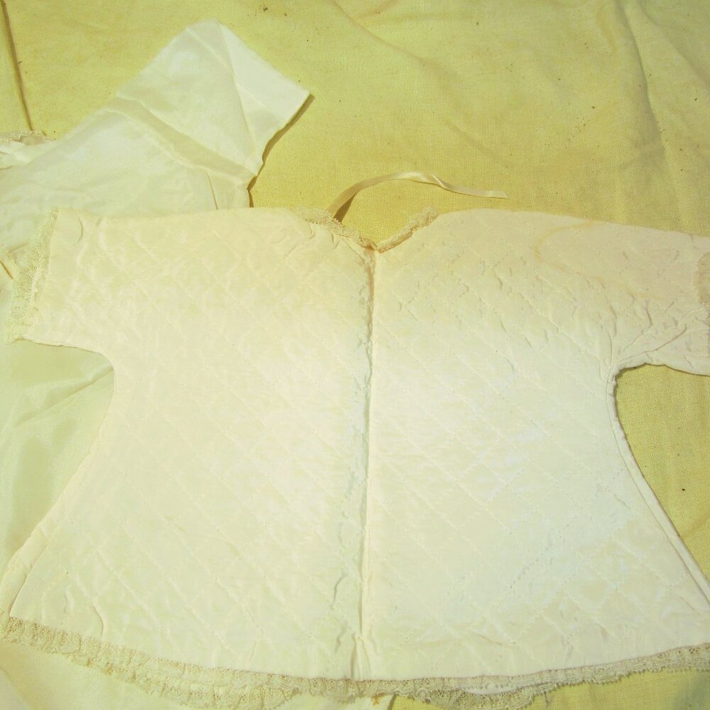 VTG PERIOD DRESS BAPTISM SET, JACKET & BODYSUIT, CHANDLER ORIGINAL